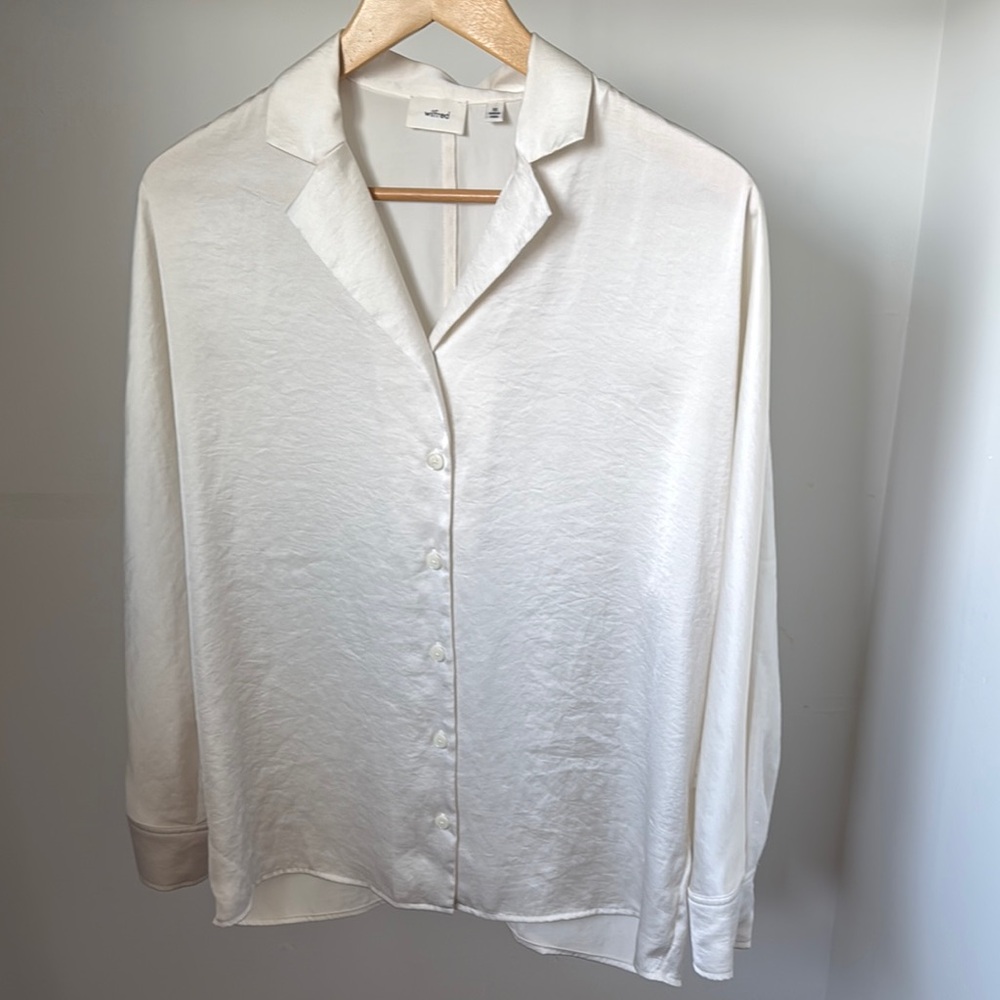 White Button-Up Blouse